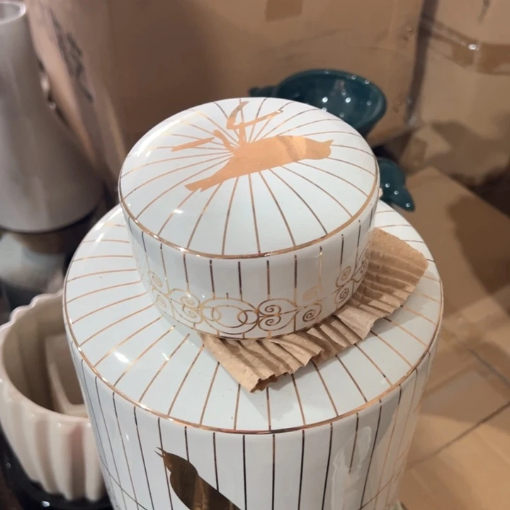 陶瓷花瓶摆件外贸出口微瑕捡漏