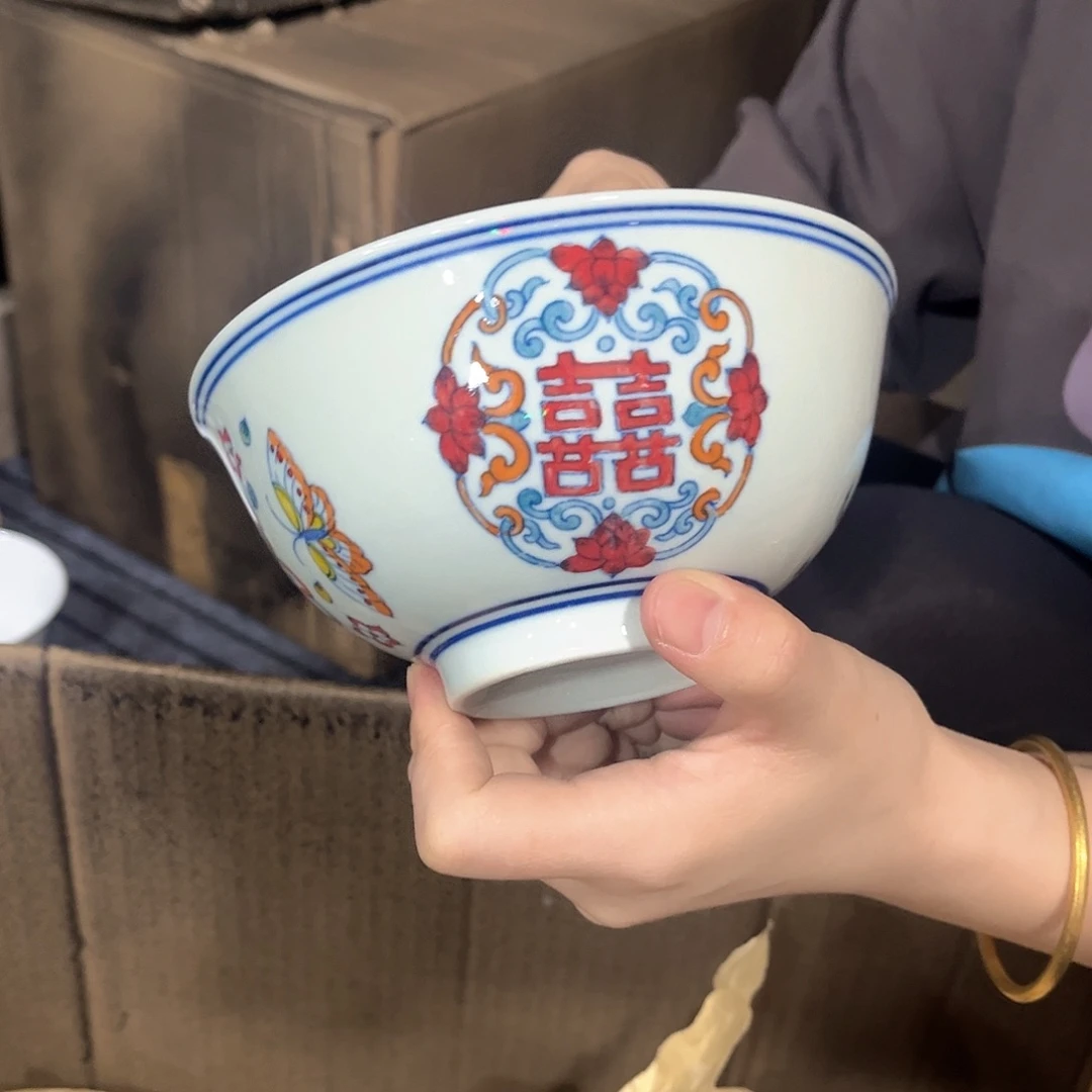 摆件/////景德镇陶瓷器。碗。绿。