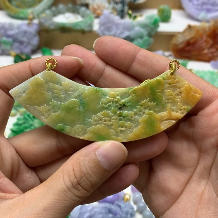 颈饰未镶嵌翡翠翡翠