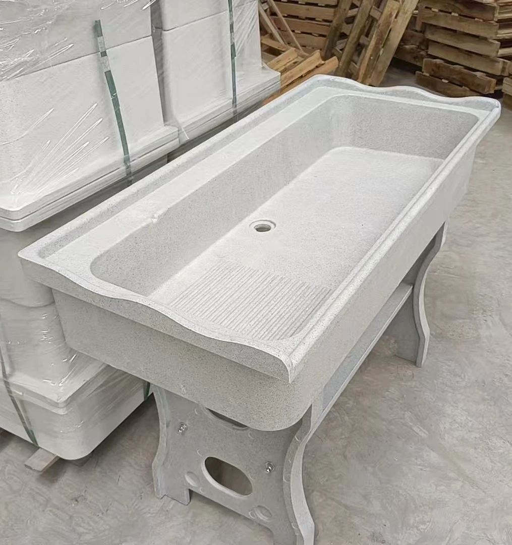 （空池）石英石洗衣池拖把池家用庭院加厚加宽大容量洗衣盆