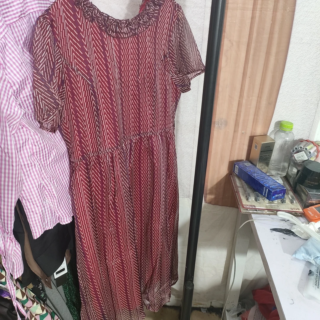 时尚中长款圆领气质女装名媛风纱裙