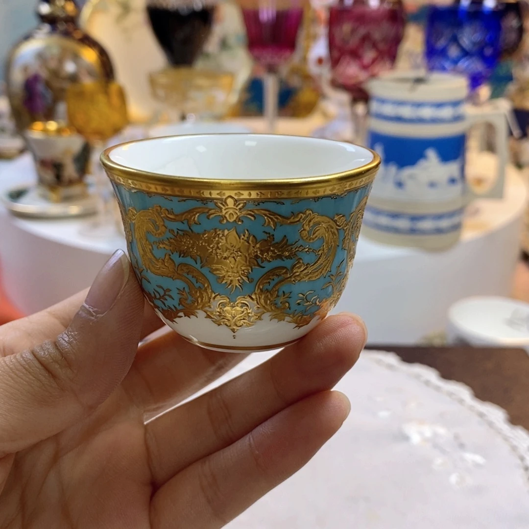 瓷片瓷器欧瓷咖啡杯水晶杯