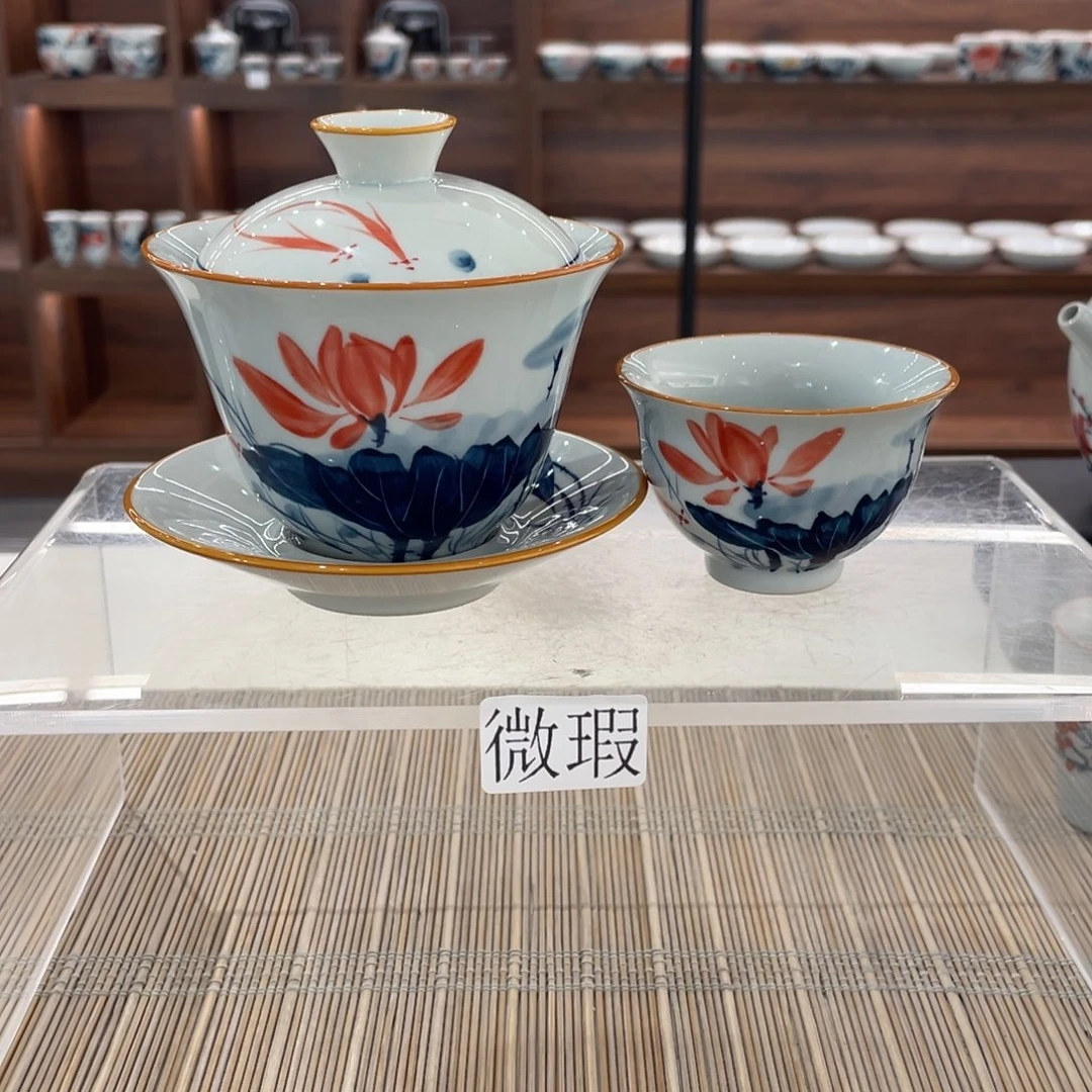 釉下老陶泥手工绘制