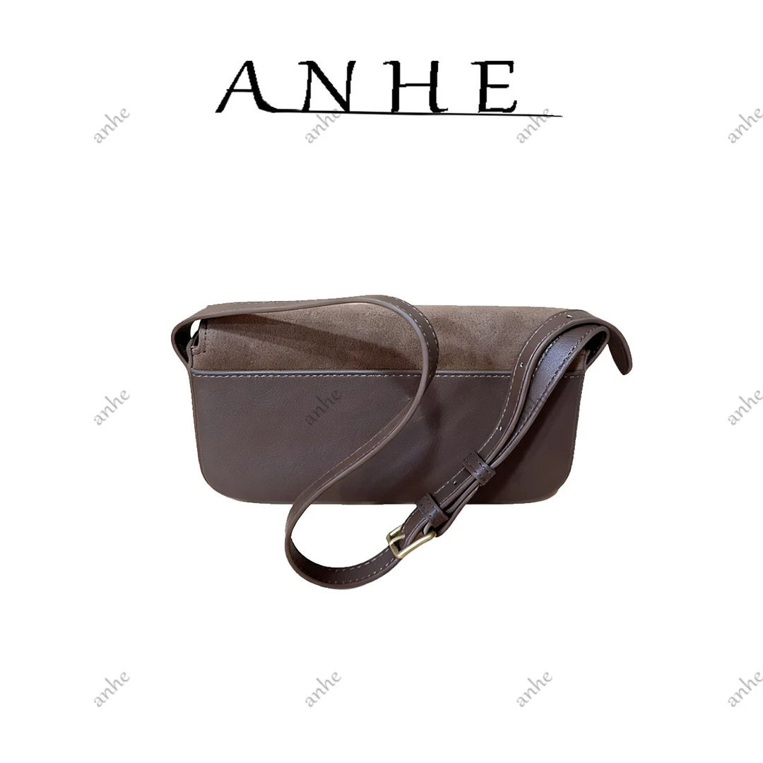 安合甄选-高定真皮包-21cm-550801-毛豆-林-磨砂棕