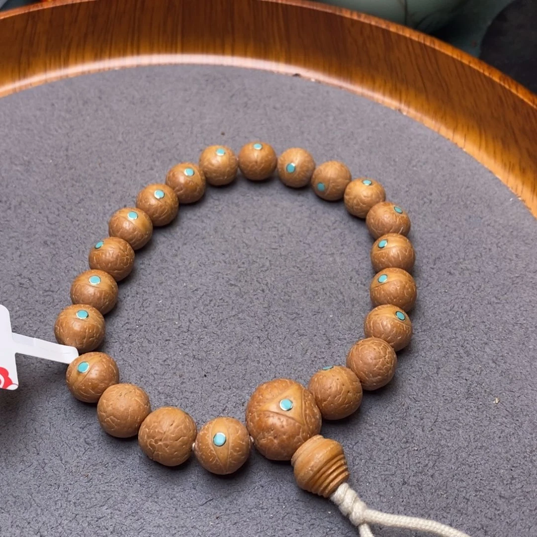 凤眼菩提吊坠11.5➕松钉手串