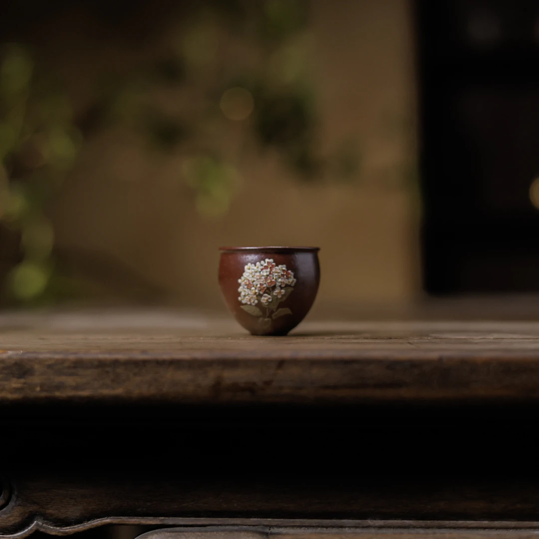 【福器】绣球花杯（观羽0681）