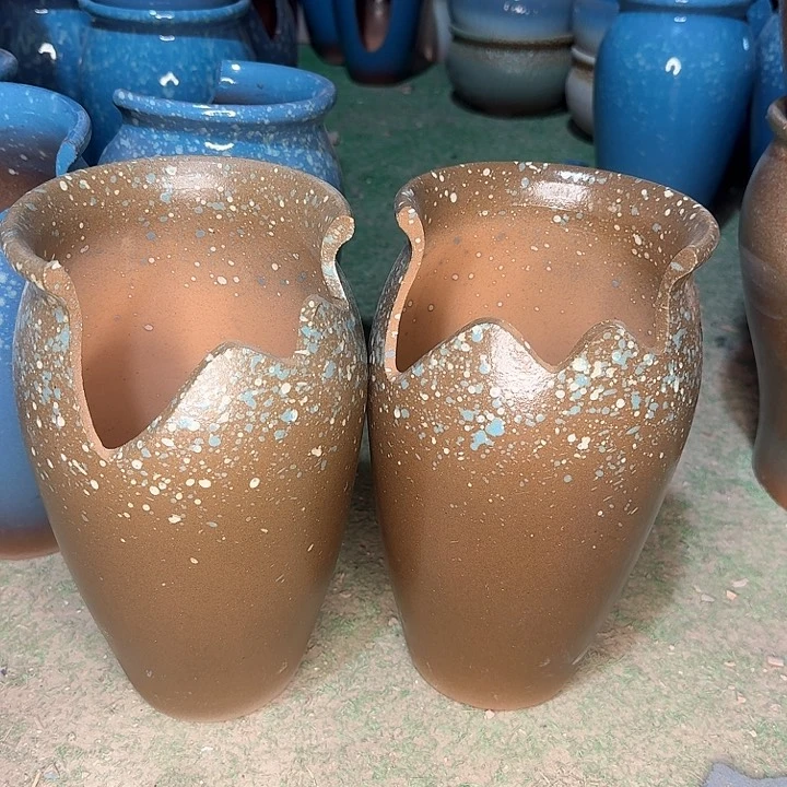 红陶微瑕花盆处理来啦