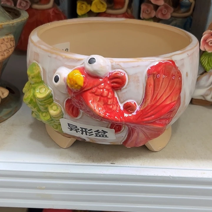 粗陶材质多肉花盆