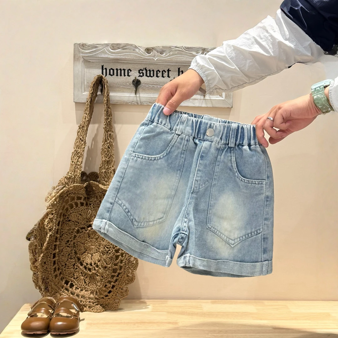 X25701卷边韩版短裤