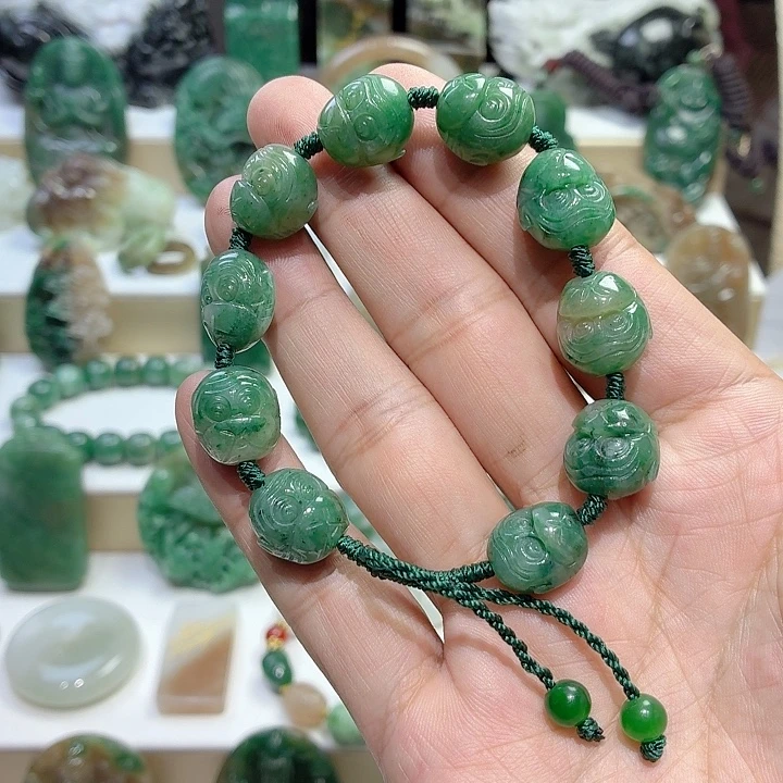 独山玉未镶嵌手串