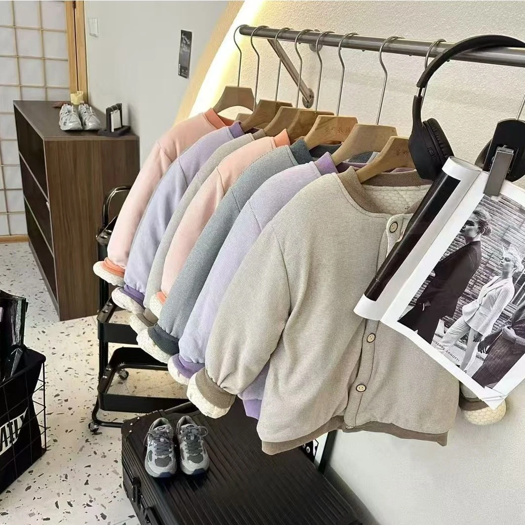 2024秋冬新款儿童必备保暖校服神器拼色外套  02440