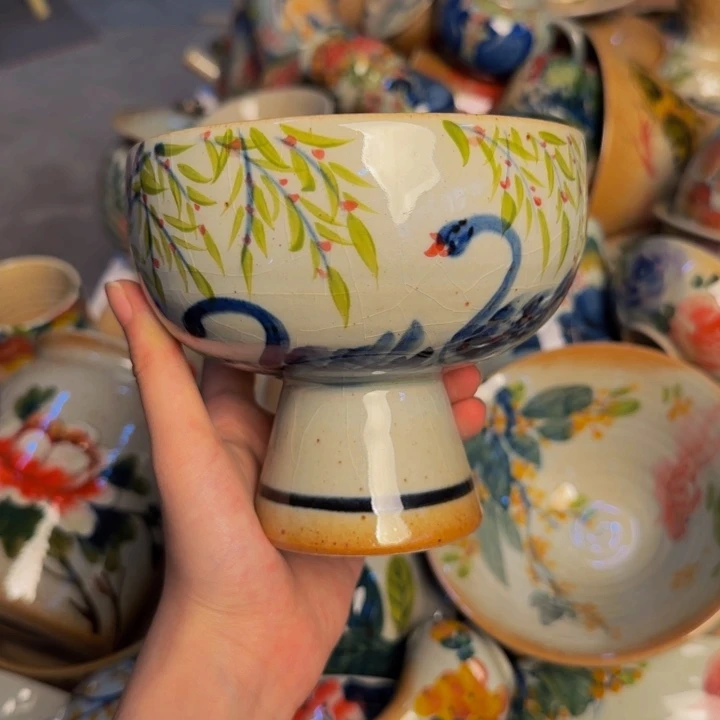 瓷片景德镇陶瓷手工手绘