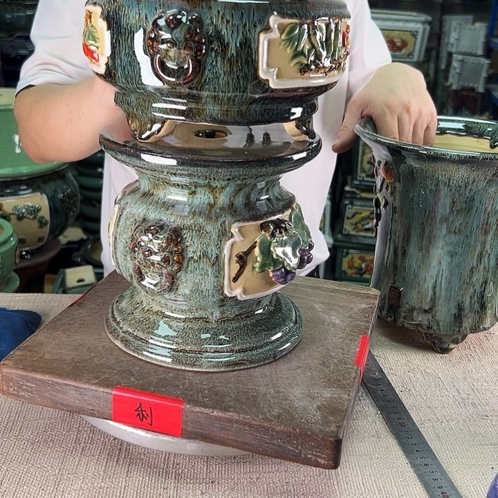 泳坤堂石湾盆恍****少陶瓷