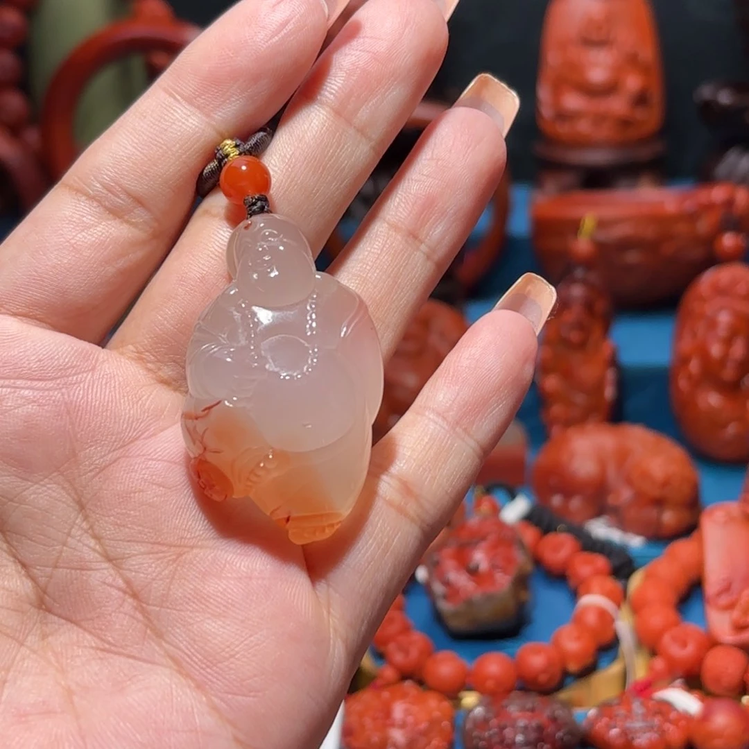 未镶嵌雕刻南红玛瑙