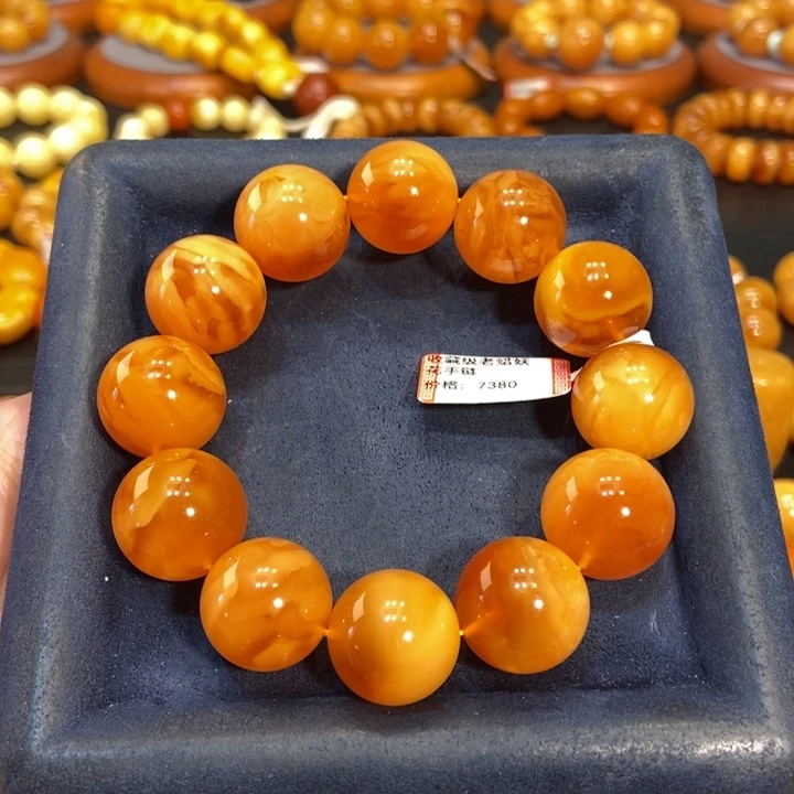 蜜蜡手链未镶嵌蜜蜡