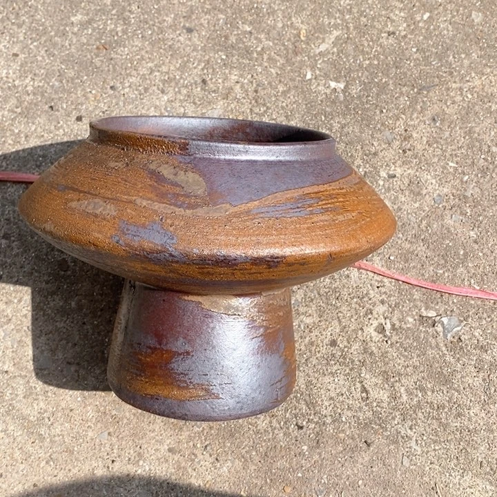 紫砂花盆高约15口约13