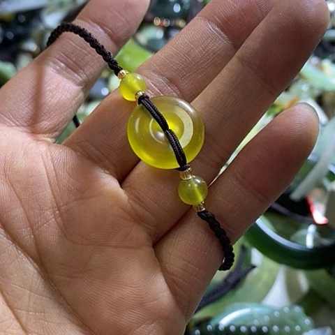 岫玉手绳未镶嵌一个