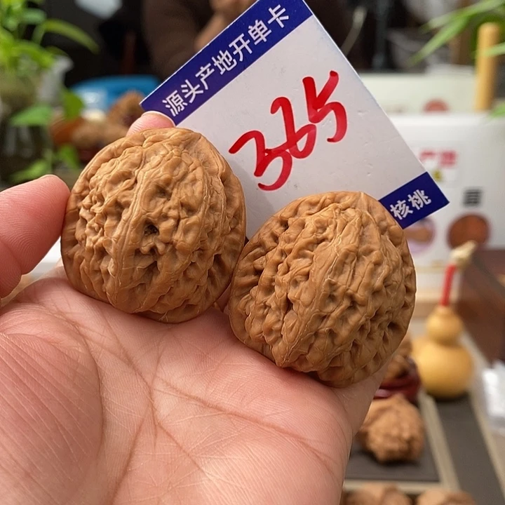 把件文玩核桃40肚全品红锦鲤385号