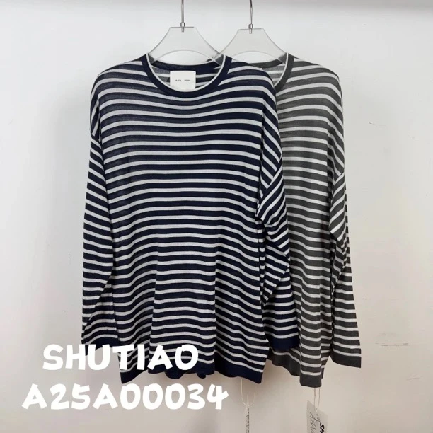 【SHUTIAO】2024秋冬：新款小众设计款T恤A25A00034