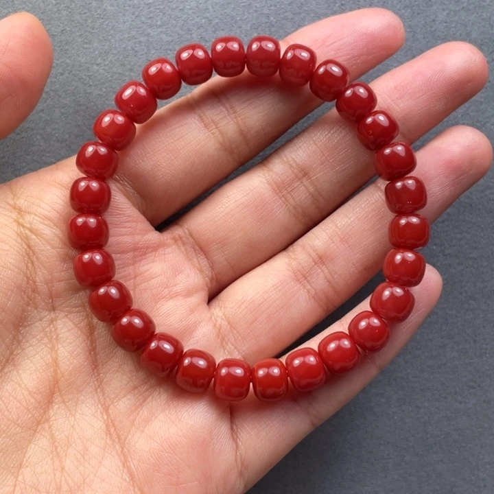 南红玛瑙未镶嵌配饰7.5mm