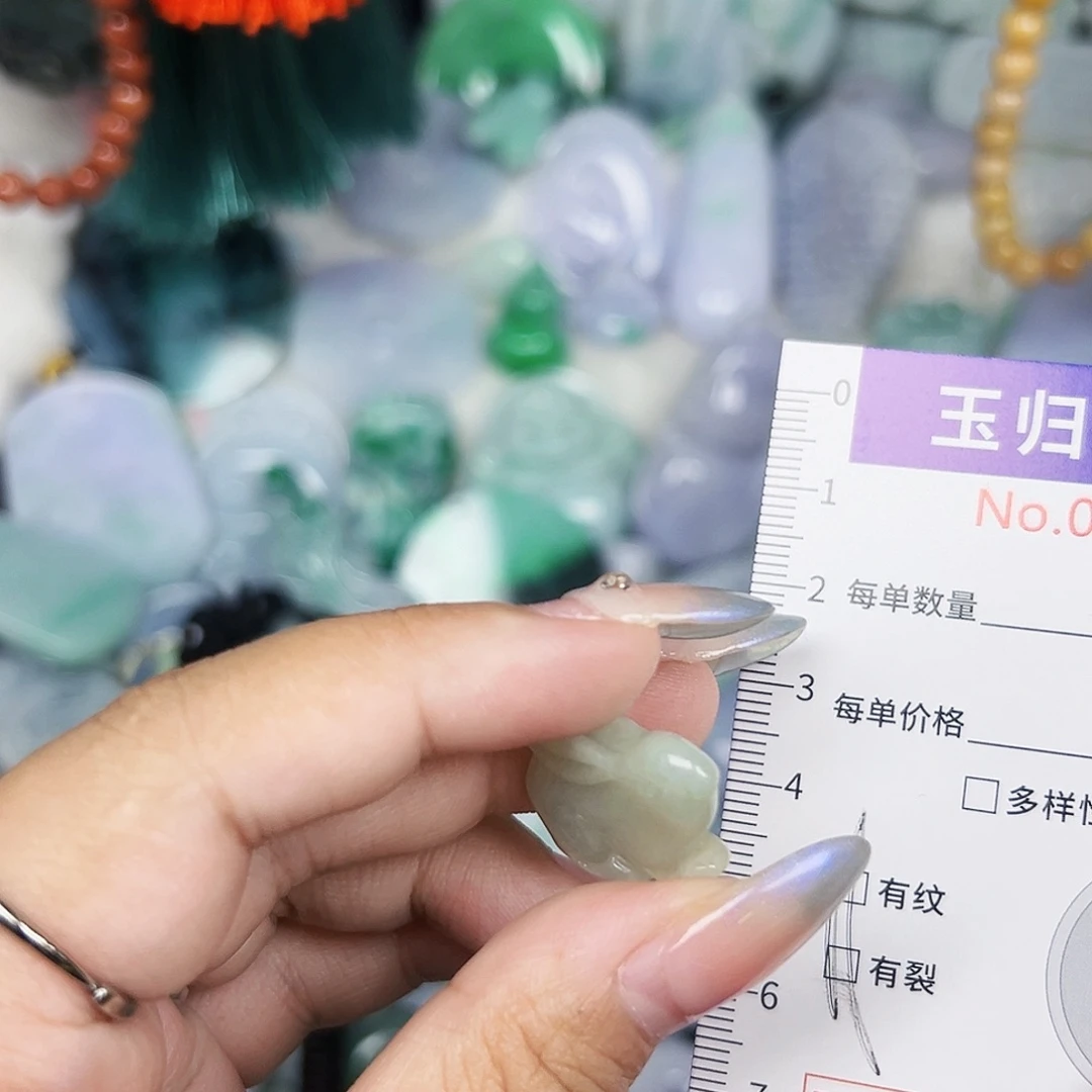 翡翠未镶嵌颈饰Was