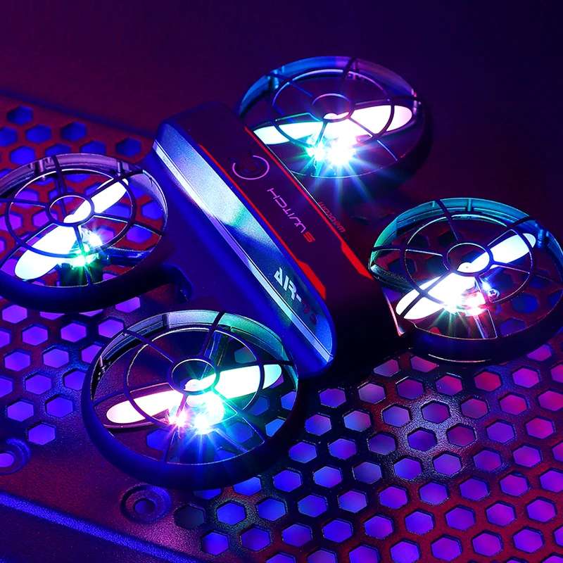 儿童炫彩灯光避障玩具无人机遥控男女孩小学生入门遥控飞机XXD184