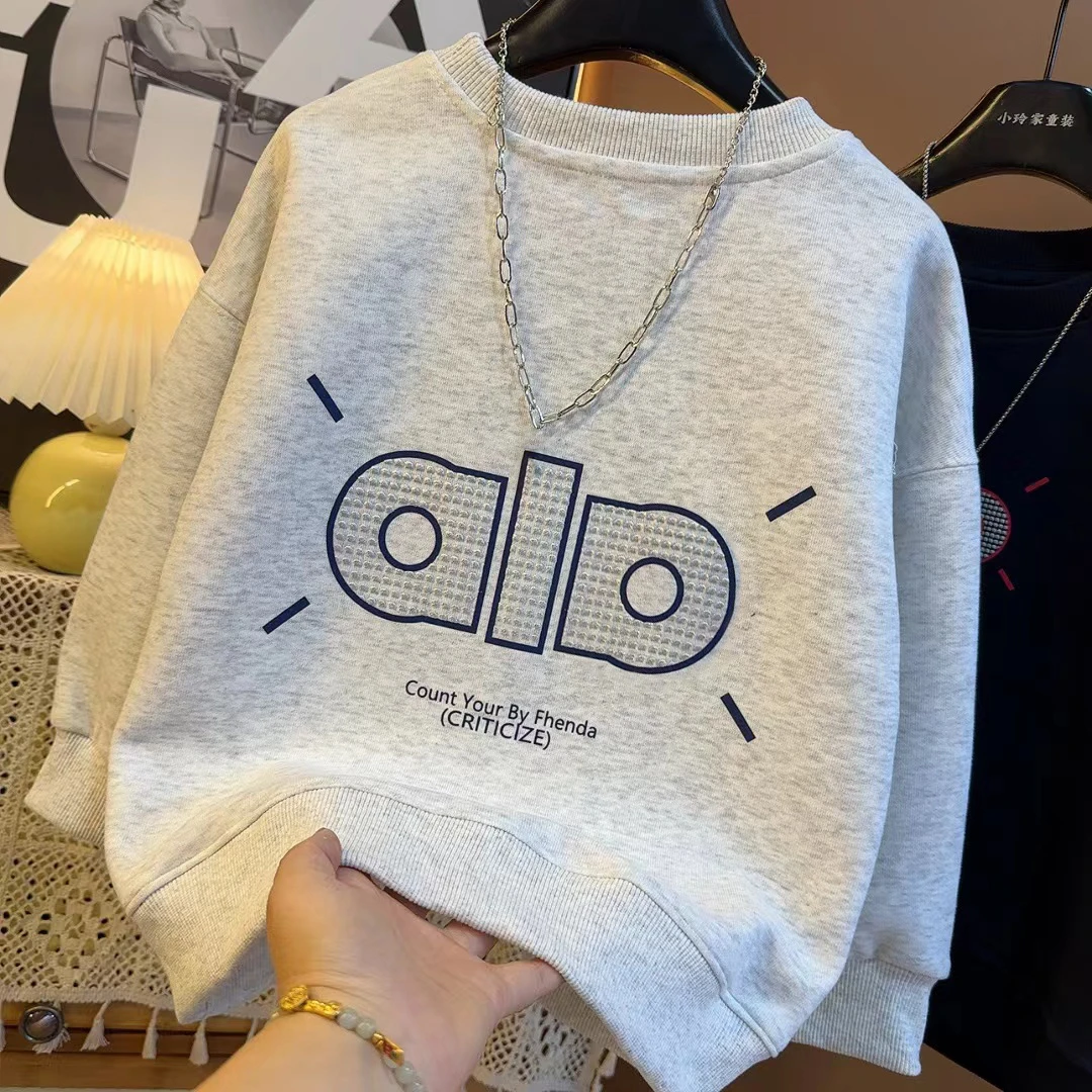 春秋季2025套头新款韩版上衣帅气百搭洋气卫衣S9500