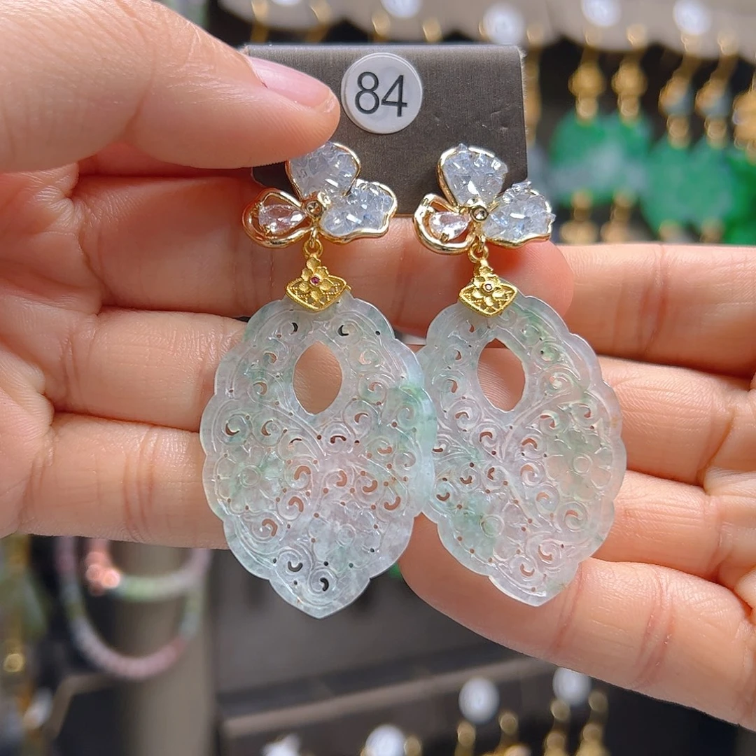 未镶嵌翡翠耳饰要****字