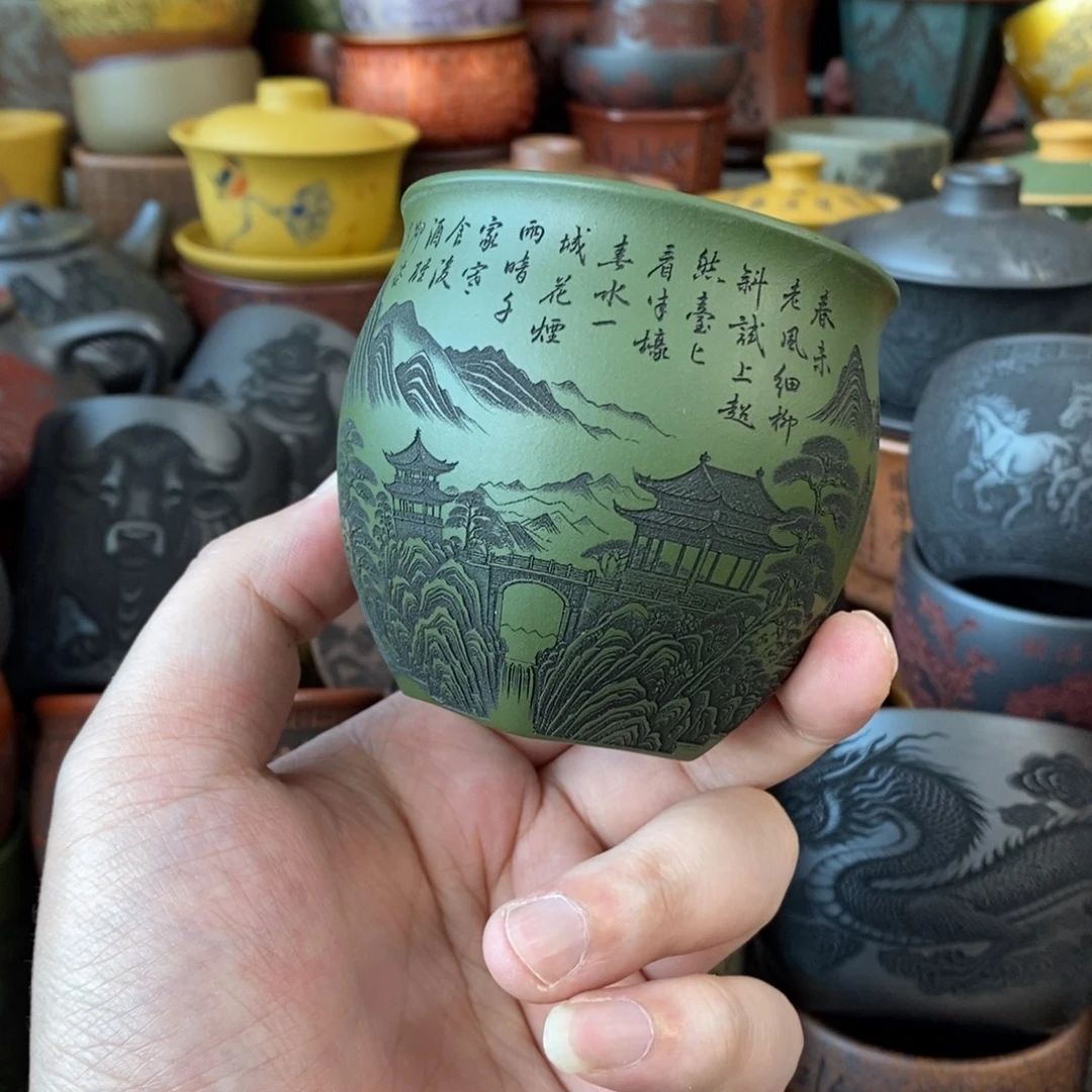 宜兴全手工紫砂杯
