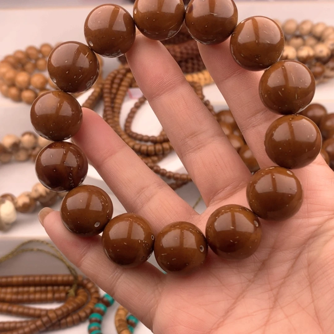 【闪购商品】紫金鼠手串半实心光珠17