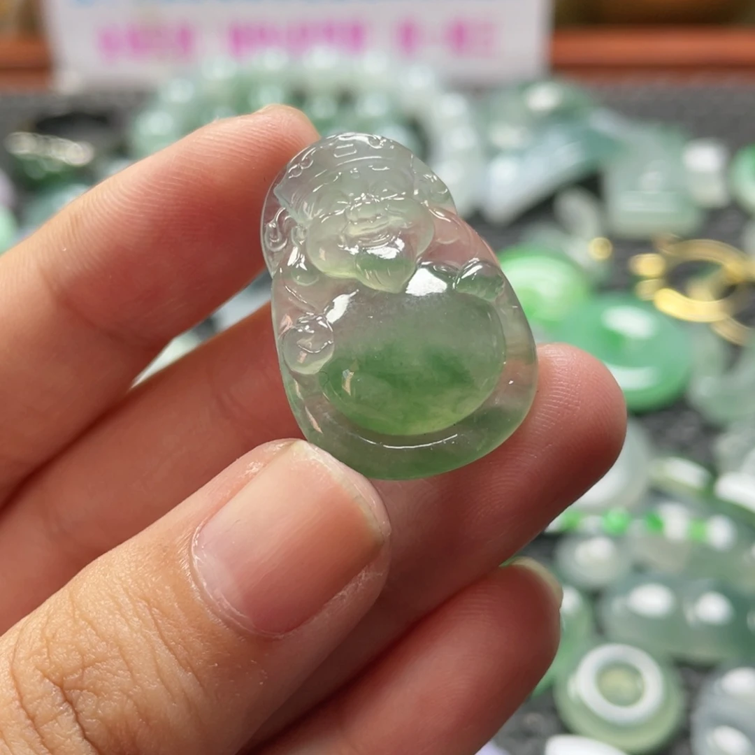 未镶嵌挂件翡翠Y**  翡翠