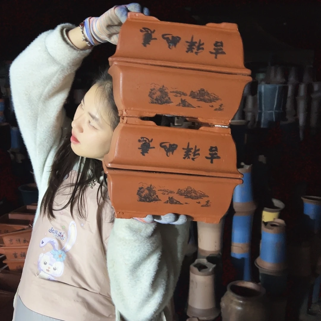 26红马槽花盆花盆×4