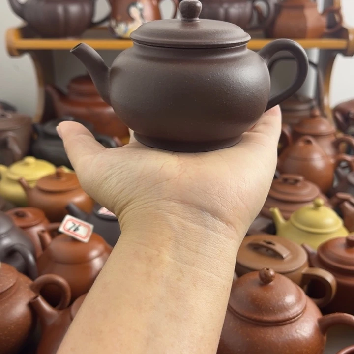 茶壶紫砂160cc底槽清半手