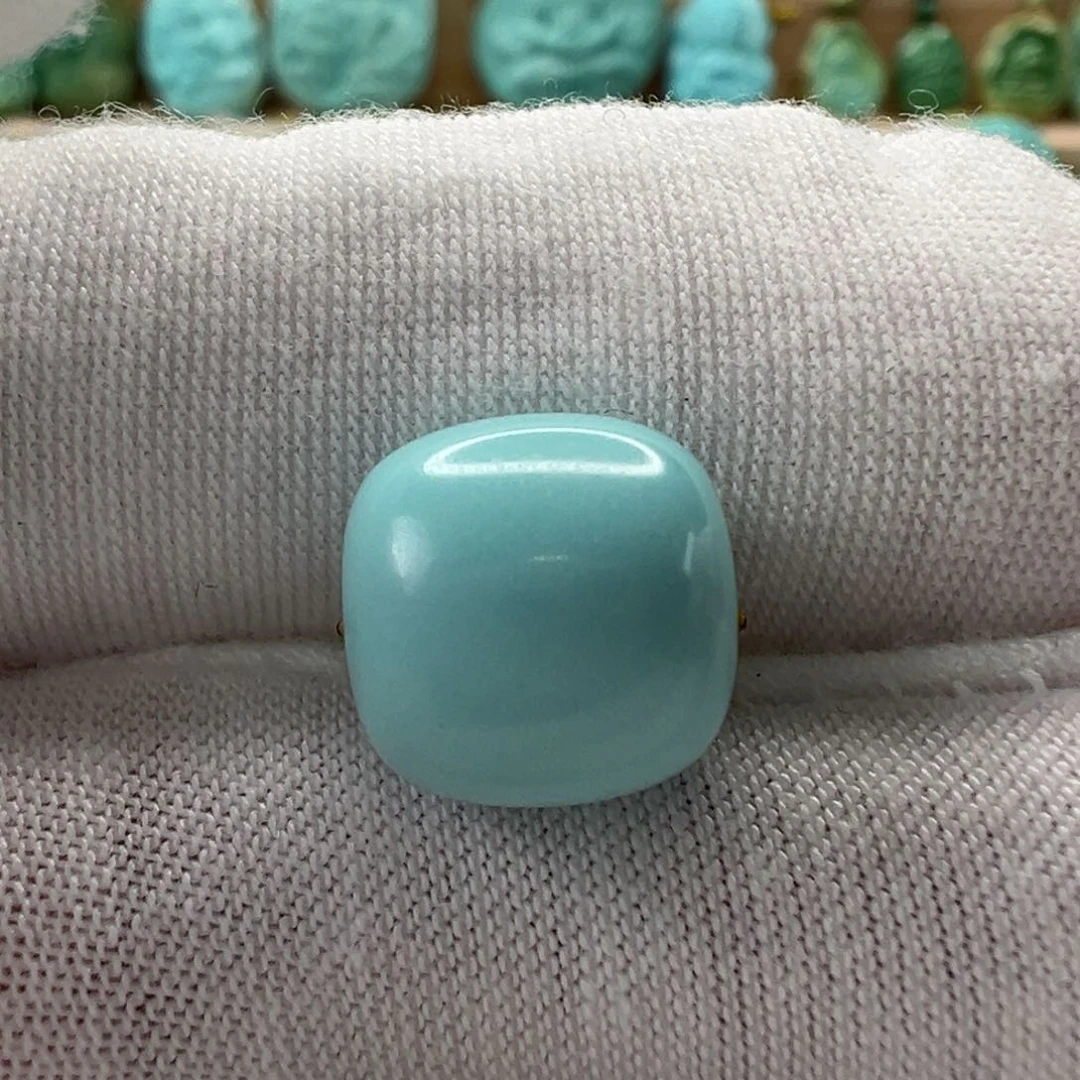 未镶嵌绿松石老型珠11x10.8mm