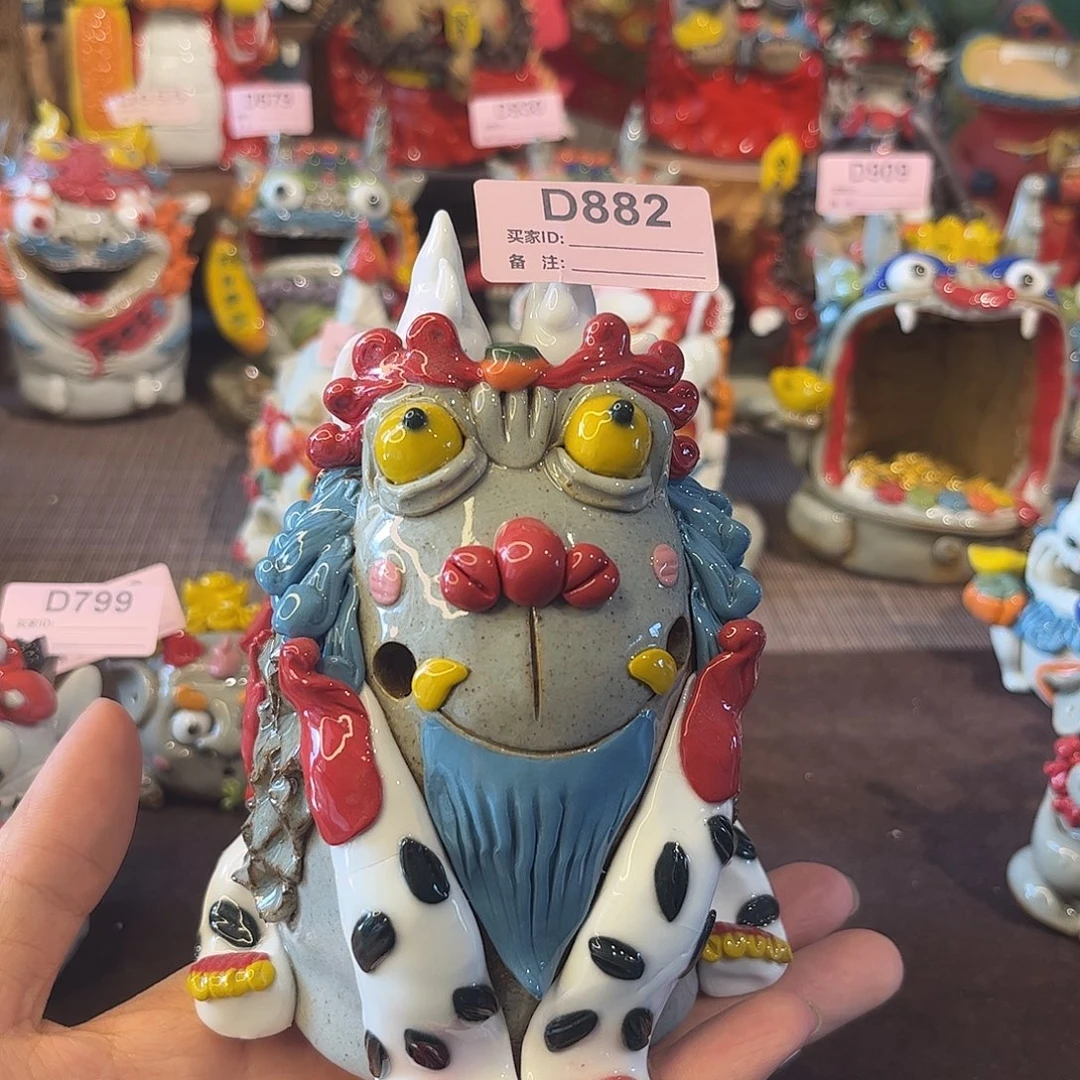 泥塑纯手工茶宠摆件