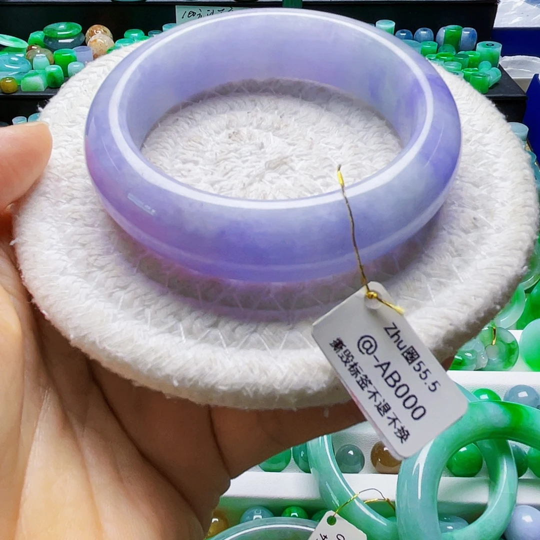猫***菜未镶嵌手镯翡翠天然缅甸翡翠A货