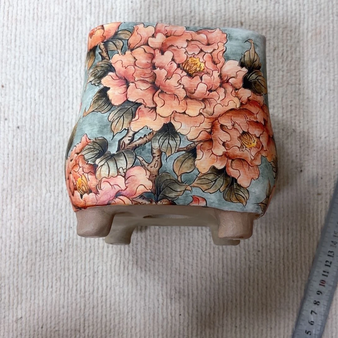 M***萍紫砂花盆陶瓷多肉花盆瑕疵