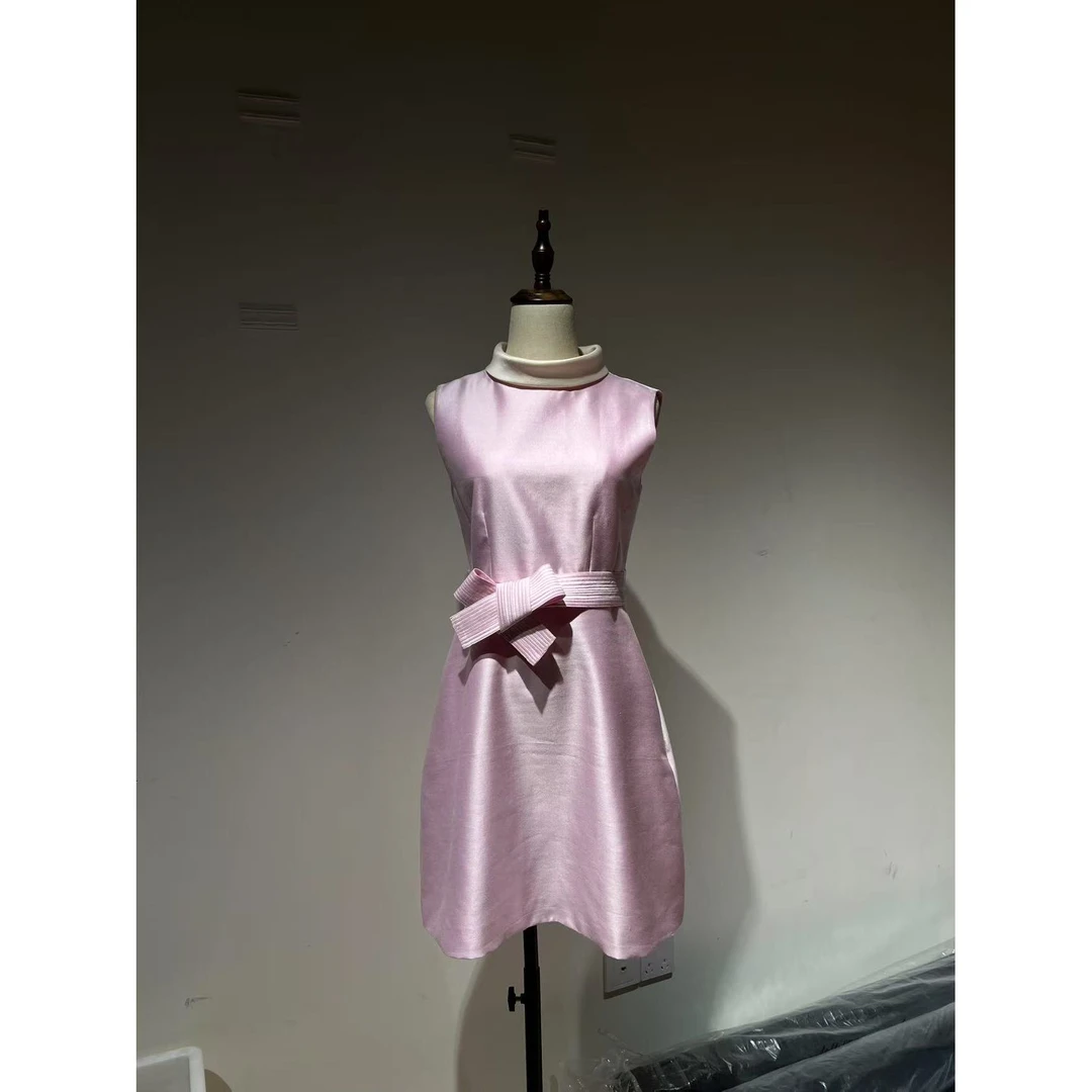 80612 赫本风立领短裙 4