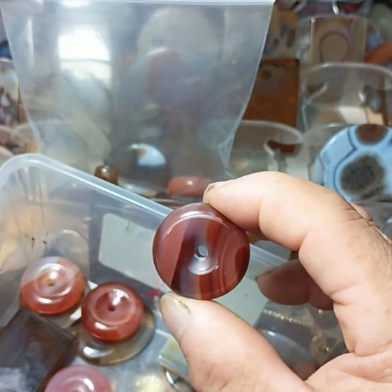 玛瑙/玉髓合金颈饰