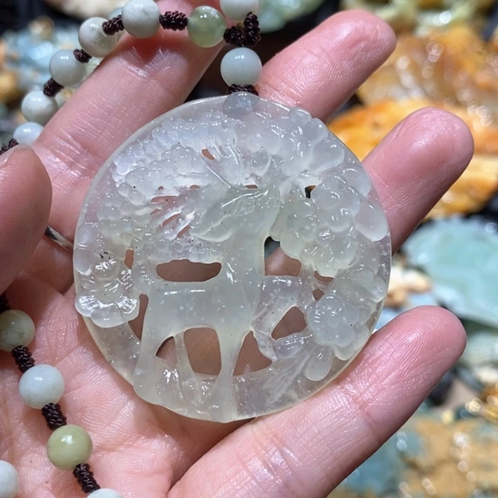 岫玉毛衣链未镶嵌