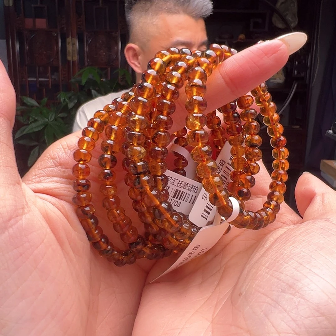 未镶嵌琥珀裸石抚顺琥珀10708六多样性发其一