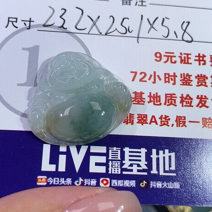翡翠未镶嵌颈饰佛公