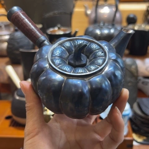 蜜安罐瓷香炉锡茶则
