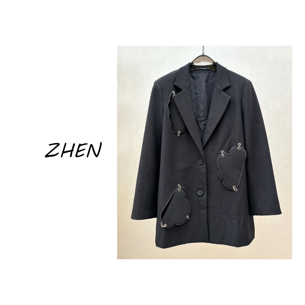 【ZHEN】25K00053 2025新款西装外套职场风小众设计师款