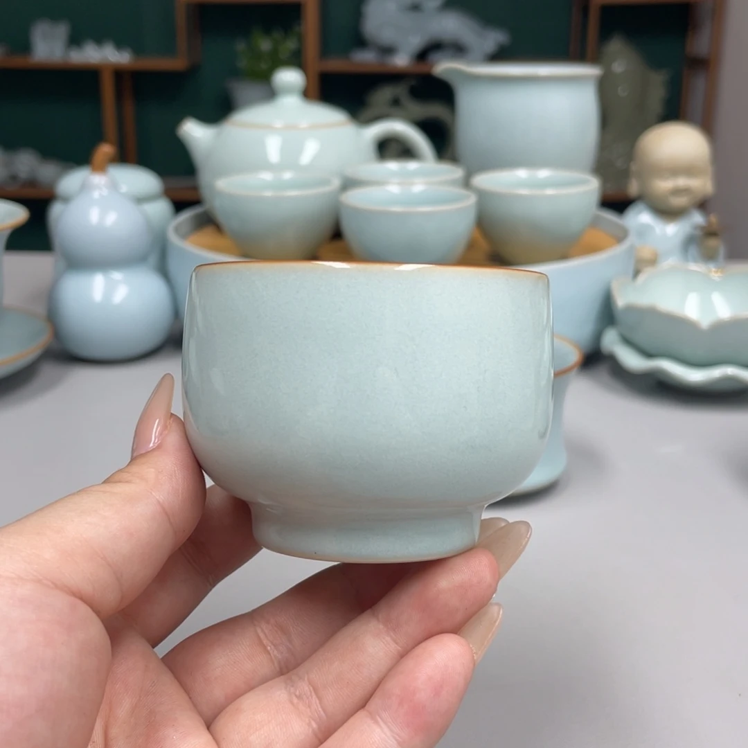 瓷赵琳老师罗汉杯不带礼盒送茶水巾