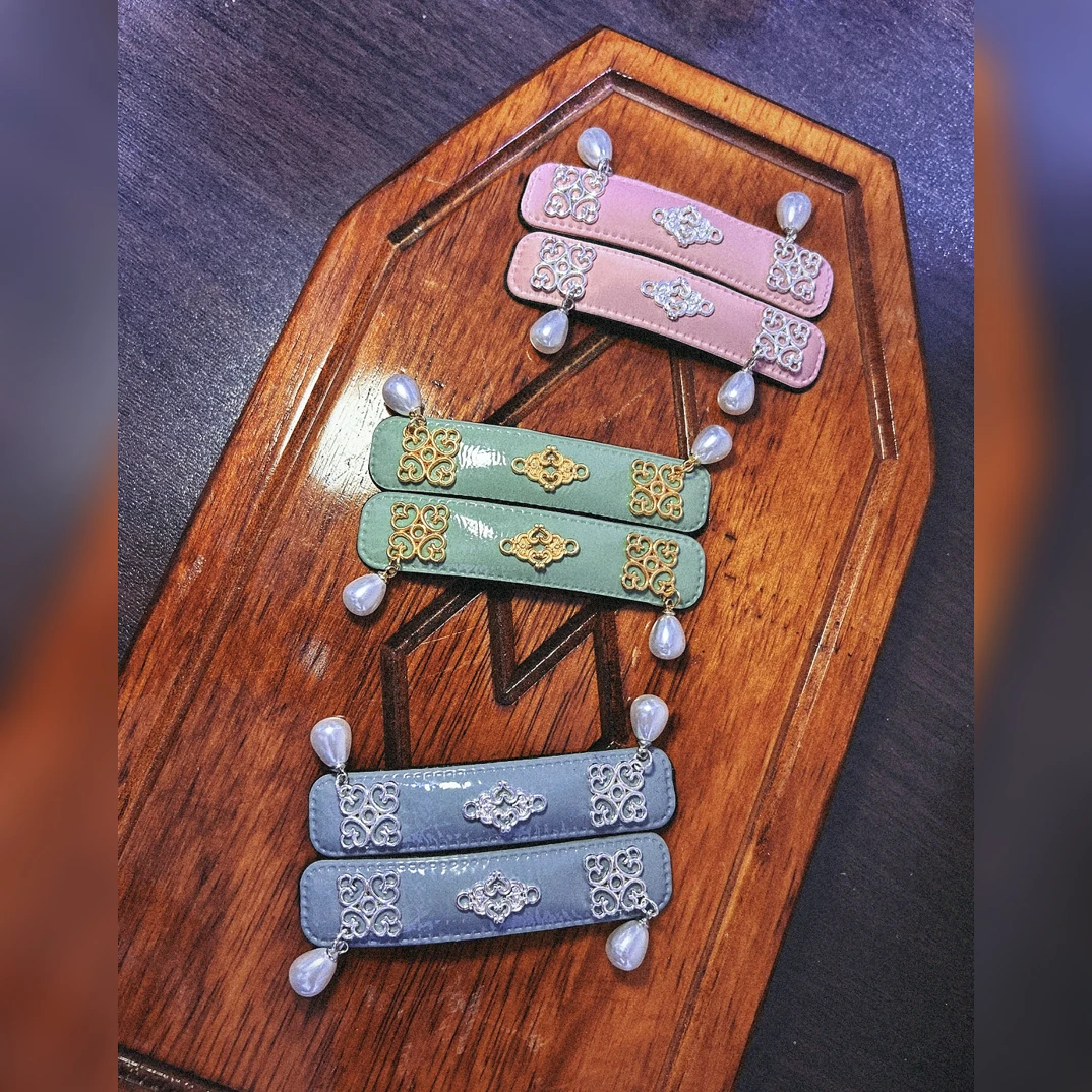 蒙古元素手工发夹（一对）发饰头饰网红复古发卡ins民族风女森系