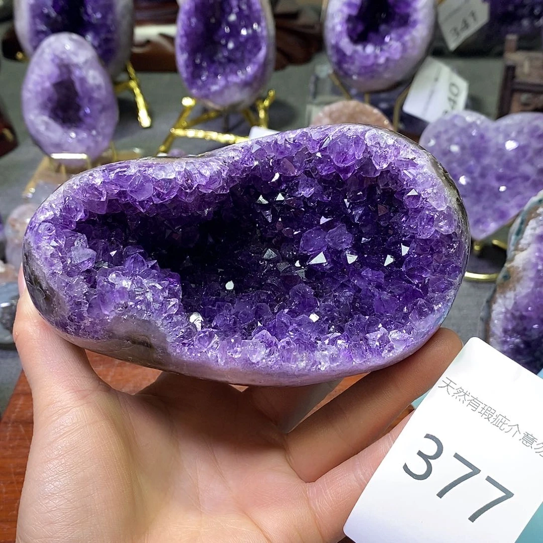 紫晶珠宝半成品未镶嵌
