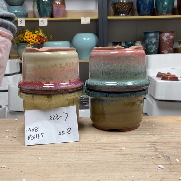 紫砂花盆多肉花盆微瑕7