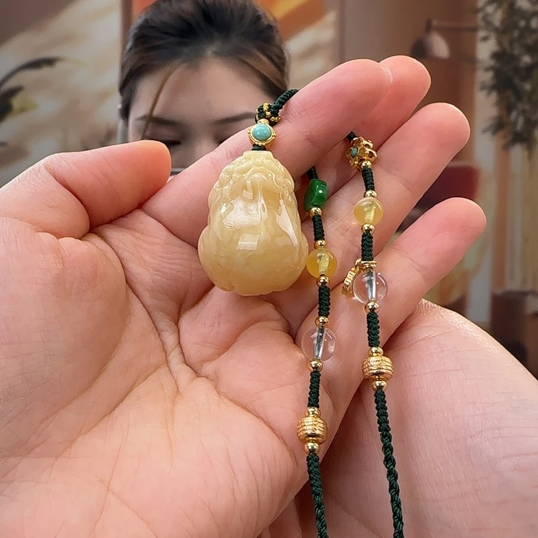 蜜蜡未镶嵌吊坠(赠链)