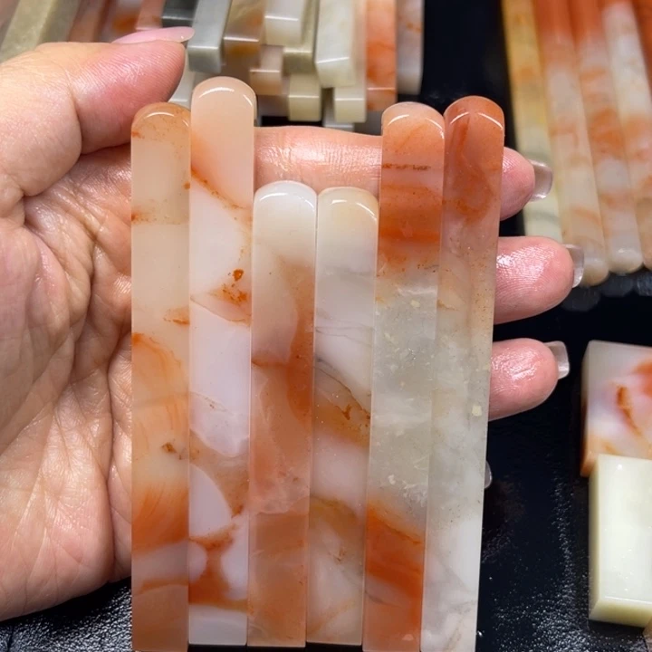 殷***恺印石青田石老挝石牙签×6